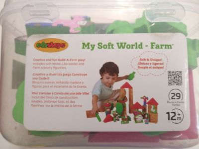 Zachte bouwblokken, boerderijthema